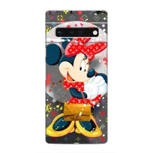 Чехол Disney Mouse Google Pixel 6 Pro (PREMIUMPrint) (Minni с бантиком)