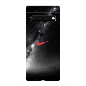 Чехол для Google Pixel 6 Pro - с принтом Найк (AlphaPrint) (Найк красный)