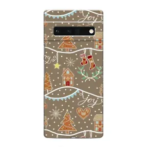 Новогодние, Праздничные Чехлы для Google Pixel 6 Pro - 2024 год (Новогодние пряники)