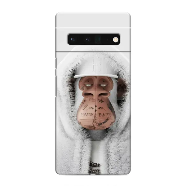 Чехол с принтом «обезьяна NFT в тату» для Google Pixel 6 Pro
