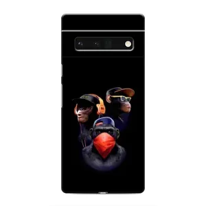 Чехол с принтом «Три обезьяны» для Google Pixel 6 Pro