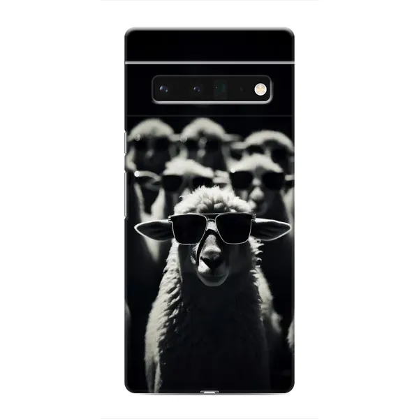 Чехол с принтом «Овечка в очках» для Google Pixel 6 Pro