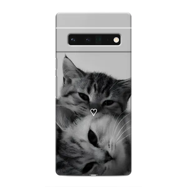 Чехол с принтом «Пара котов» для Google Pixel 6 Pro