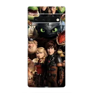 Чехол с принтом «Персонажи дракона» для Google Pixel 6 Pro