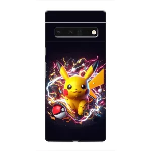 Чехол с Пикачу на Google Pixel 6 Pro (Пикачу с мячом)
