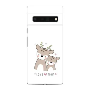 Чехлы для мамы на Google Pixel 6 Pro (Оленята мама и малыш)