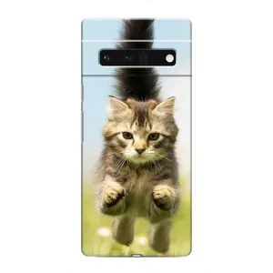 Чехлы с Котиками для Google Pixel 6 Pro (VPrint) (Прыжок кота)