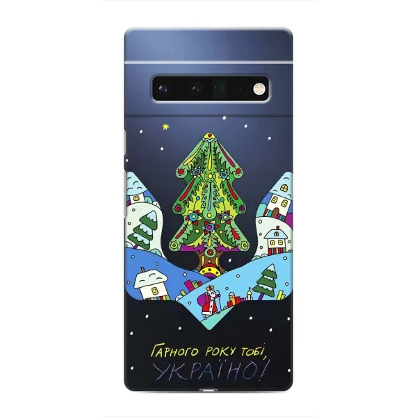 Чехол с принтом «Рождественский герб» для Google Pixel 6 Pro Чехол с принтом «Рождественский герб» для Google Pixel 6 Pro