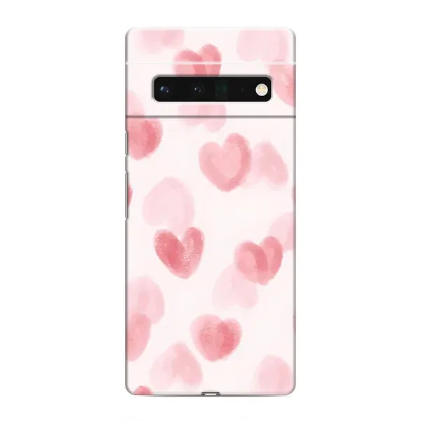 Чехол с принтом «Розовые сердечки» для Google Pixel 6 Pro Чехол с принтом «Розовые сердечки» для Google Pixel 6 Pro