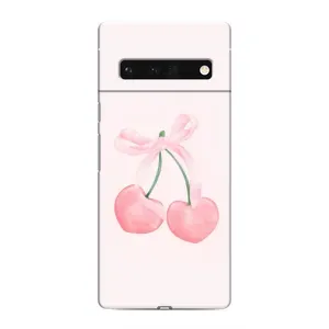 Чехол с розовым рисунком для Google Pixel 6 Pro (Розовые вишни)
