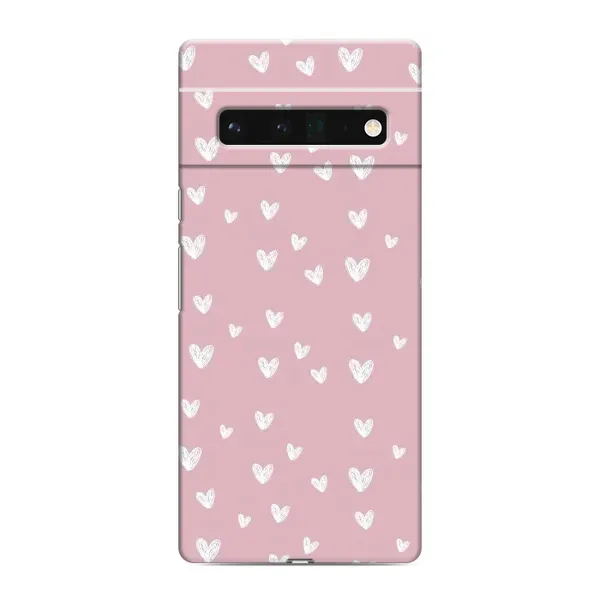 Чехол с принтом «Сердечки на розовом» для Google Pixel 6 Pro Чехол с принтом «Сердечки на розовом» для Google Pixel 6 Pro