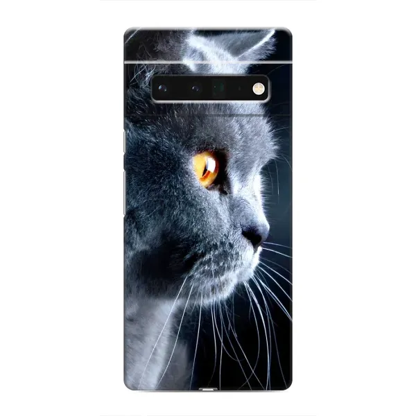 Чехол с принтом «Серый Кот» для Google Pixel 6 Pro Чехол с принтом «Серый Кот» для Google Pixel 6 Pro