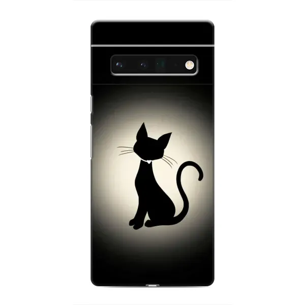 Чохол з принтом «Силует котика» для Google Pixel 6 Pro