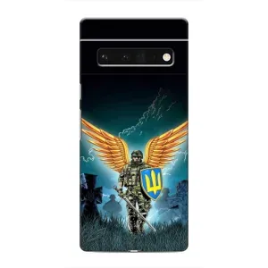 Чехлы с картинкой ЗСУ для Google Pixel 6 Pro (AlphaPrint) (Солдат ЗСУ)