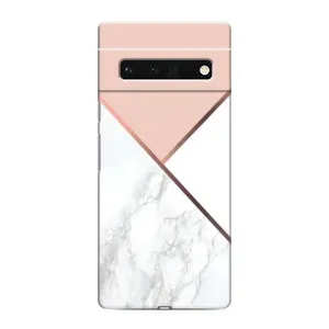 Мраморный чехол на Google Pixel 6 Pro (VPrint) (Тройной мрамор)