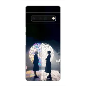 Чехлы Венсдей на Google Pixel 6 Pro Уэнсдей (AlphaPrint) (Уэнздей и Инид)