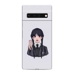 Чехлы Венсдей на Google Pixel 6 Pro Уэнсдей (AlphaPrint) (Уэнздей и Вещь)