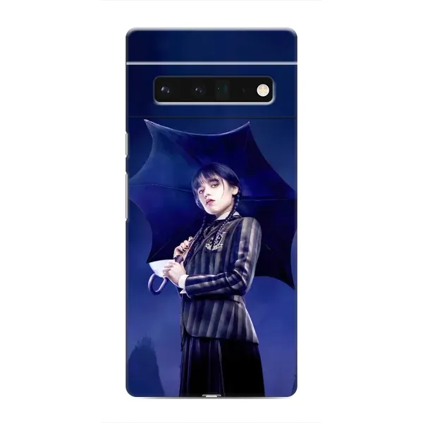 Чехол с принтом «Уэнздей с зонтом» для Google Pixel 6 Pro