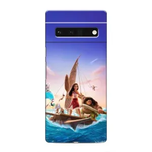 Чехол с мультфильмом Моана Google Pixel 6 Pro (Команда Ваяна Мауи)