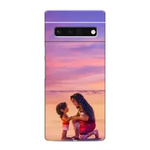 Чехол с мультфильмом Моана Google Pixel 6 Pro (Маленькая Ваяна)