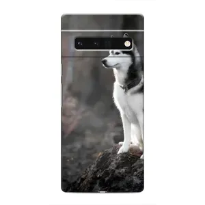 Чехол с Хаски для Google Pixel 6 Pro - (AlphaPrint) (Верный пес)
