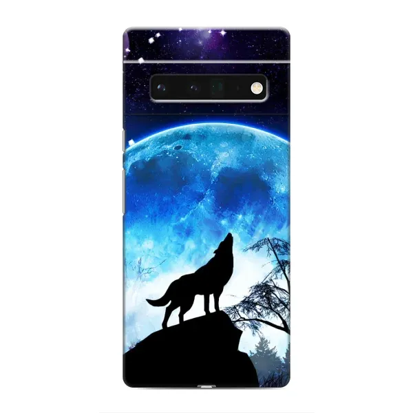 Чехол с принтом «Волк на луну» для Google Pixel 6 Pro Чехол с принтом «Волк на луну» для Google Pixel 6 Pro