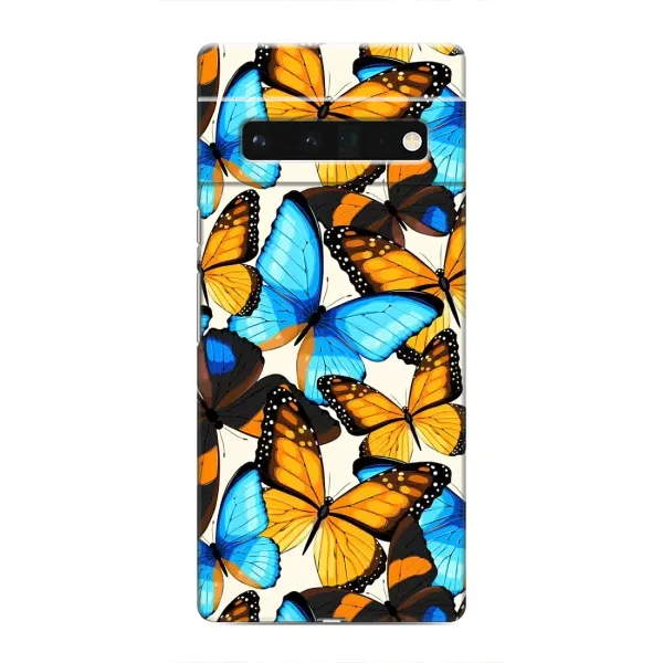 Чехол с принтом «Яркие бабочки» для Google Pixel 6 Pro