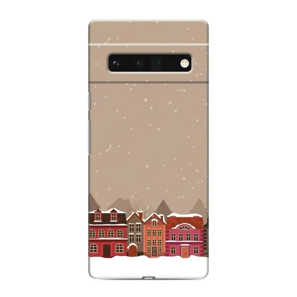 Чехол с принтом «Зимний город» для Google Pixel 6 Pro
