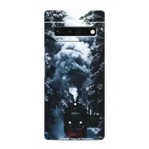 Новогодние, Праздничные Чехлы для Google Pixel 6 Pro - 2024 год (Зимний поезд)