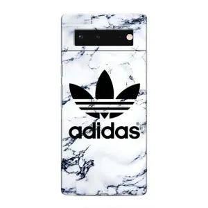 Чехлы Адидас для Google Pixel 6 (AlphaPrint) (Адидас на мраморе)