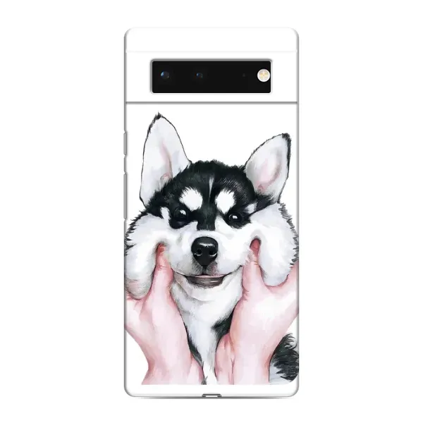 Чехол с принтом «Довольный Хаски» для Google Pixel 6