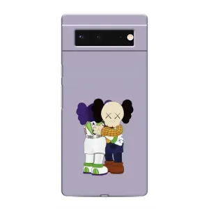 Чехлы для Google Pixel 6 - Bearbrick Louis Vuitton (PREMIUMPrint) (Дружба Беарбрик)