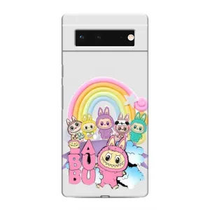 Чехол с Лабубу на Google Pixel 6 (Фон Лабубу)