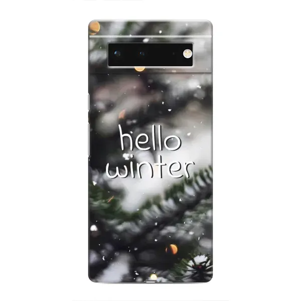 Чохол з принтом «Hello winter» для Google Pixel 6