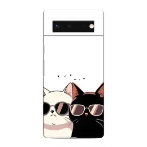 Чохол з принтом «Коти в окулярах» для Google Pixel 6