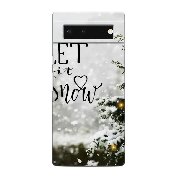 Чохол з принтом «Let it snow» для Google Pixel 6