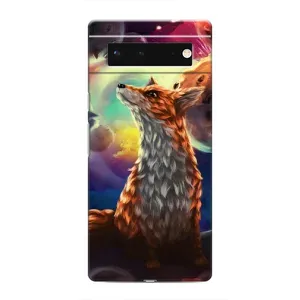Чехлы с картинкой Лисички для Google Pixel 6 (VPrint) (Лисица в космосе)