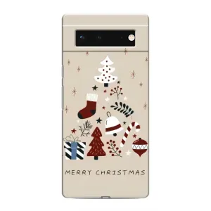 Рождественские, Праздничные Чехлы для Гугл Пиксель 6 (Merry Christmas)