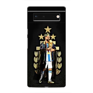 Чехлы для Google Pixel 6 (Leo чемпион) (AlphaPrint) (Месси Король)
