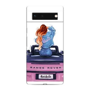 Чехол с печатью для Google Pixel 6 - (Мода) (AlphaPrint) (На машине)