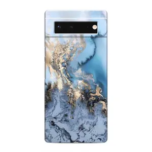 Мраморный чехол на Google Pixel 6 (VPrint) (Нежный мрамор)
