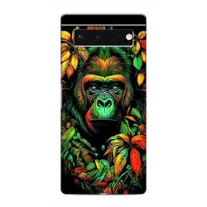 Чехол с Обезьянами Google Pixel 6 - (AlphaPrint) (Обезьяна в тропиках)