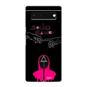 Чехол Гра в кальмара для Google Pixel 6 (Минимализм Игра кальмара)