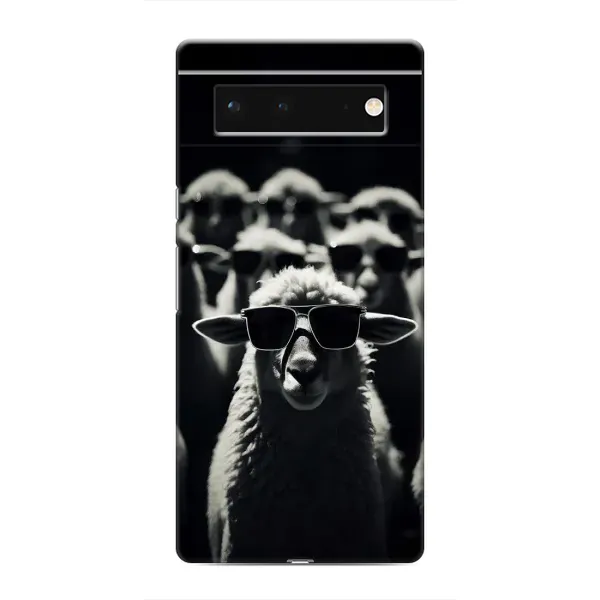 Чехол с принтом «Овечка в очках» для Google Pixel 6