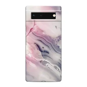 Мраморный чехол на Google Pixel 6 (VPrint) (Пурпурный Мрамор)