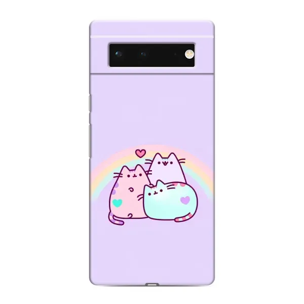 Чохол з принтом «Радужний котик» для Google Pixel 6 Чохол з принтом «Радужний котик» для Google Pixel 6