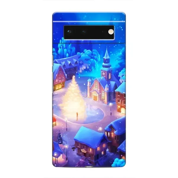 Чохол з принтом «Різдвяне місто» для Google Pixel 6