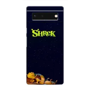 Чехол с мультфильмом Шрек на Google Pixel 6 (Отдыхающий Шрек)