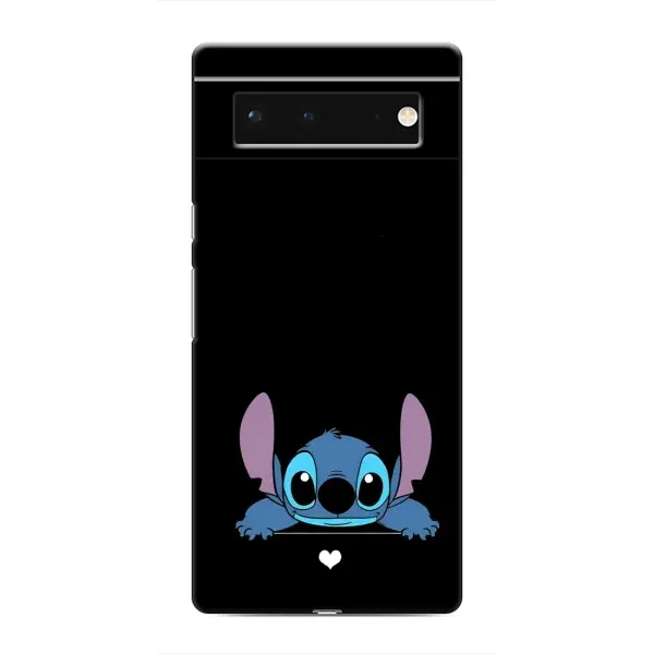 Чехол с принтом «Стич на черном» для Google Pixel 6 Чехол с принтом «Стич на черном» для Google Pixel 6