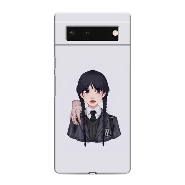 Чехол с принтом «Уэнздей и Вещь» для Google Pixel 6